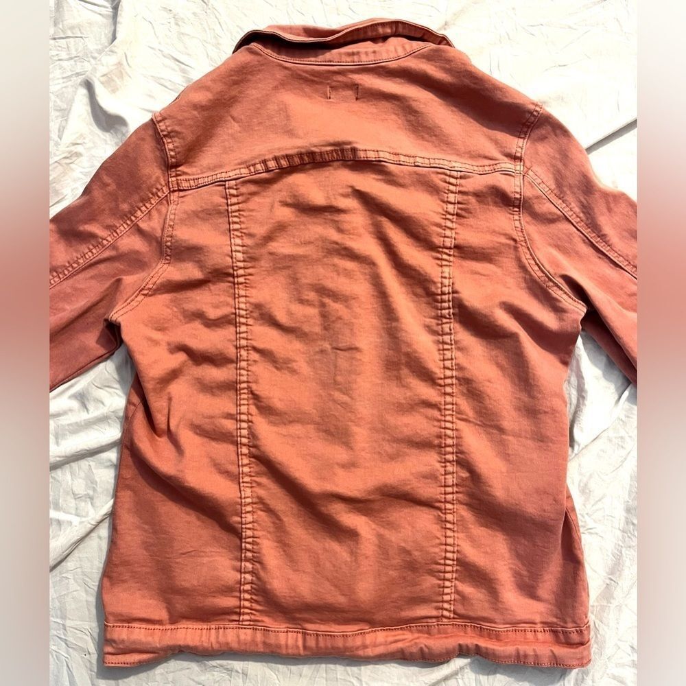 Coco+Carmen Women's Pink Tone Cotton Blend Button Up Jacket w Pockets Size S/M - Picture 14 of 15